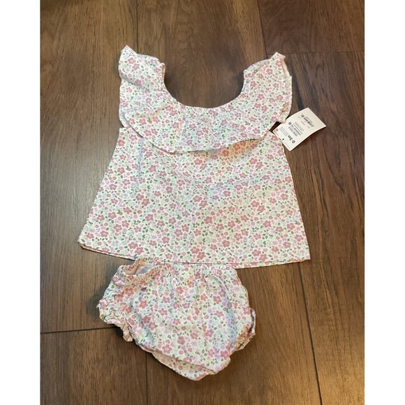 child of mine 2 piece set pink sleeveless 0-3 months nwt baby girls - Picture 4 of 5